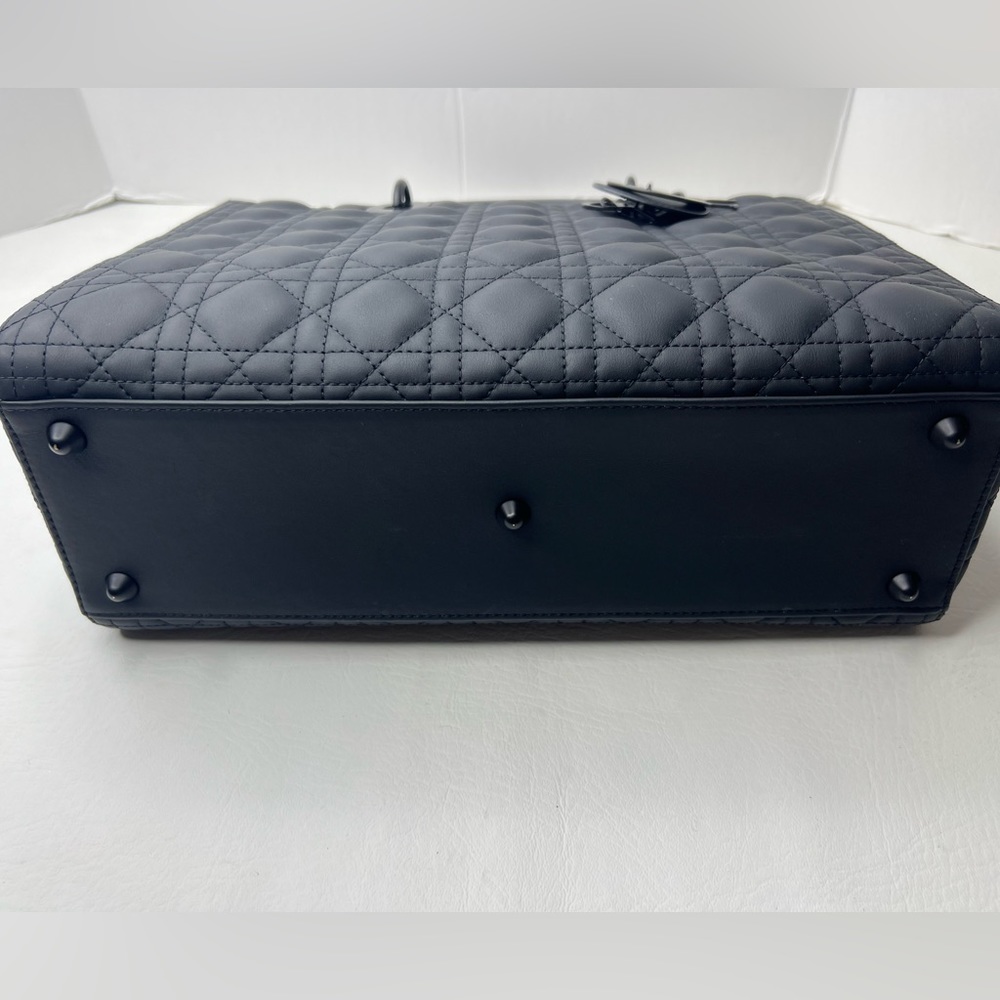 Christian Dior Lady Cannage So Black Large ultramatte calfskin - Picture 10 of 10